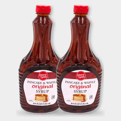 2 Bottles Laura Lynn Pancake & Waffle Syrup, 36 oz