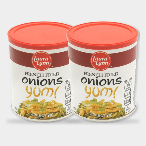 2 Containers Laura Lynn French Fried Onions, 6 oz