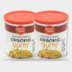2 Containers Laura Lynn French Fried Onions, 6 oz