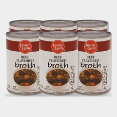 6 Cans Laura Lynn Beef Broth, 14.5 oz