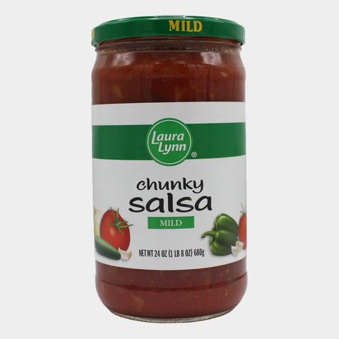 3 Jars Laura Lynn Chunky Salsa Mild, 24 oz