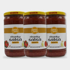 3 Jars Laura Lynn Chunky Salsa Medium, 24 oz