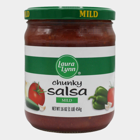 3 Jars Laura Lynn Square Jar Mild Salsa, 16 oz