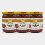 3 Jars Laura Lynn Square Jar Medium Salsa, 16 oz
