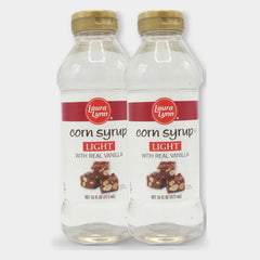 2 Bottles Laura Lynn Light Corn Syrup, 16 oz