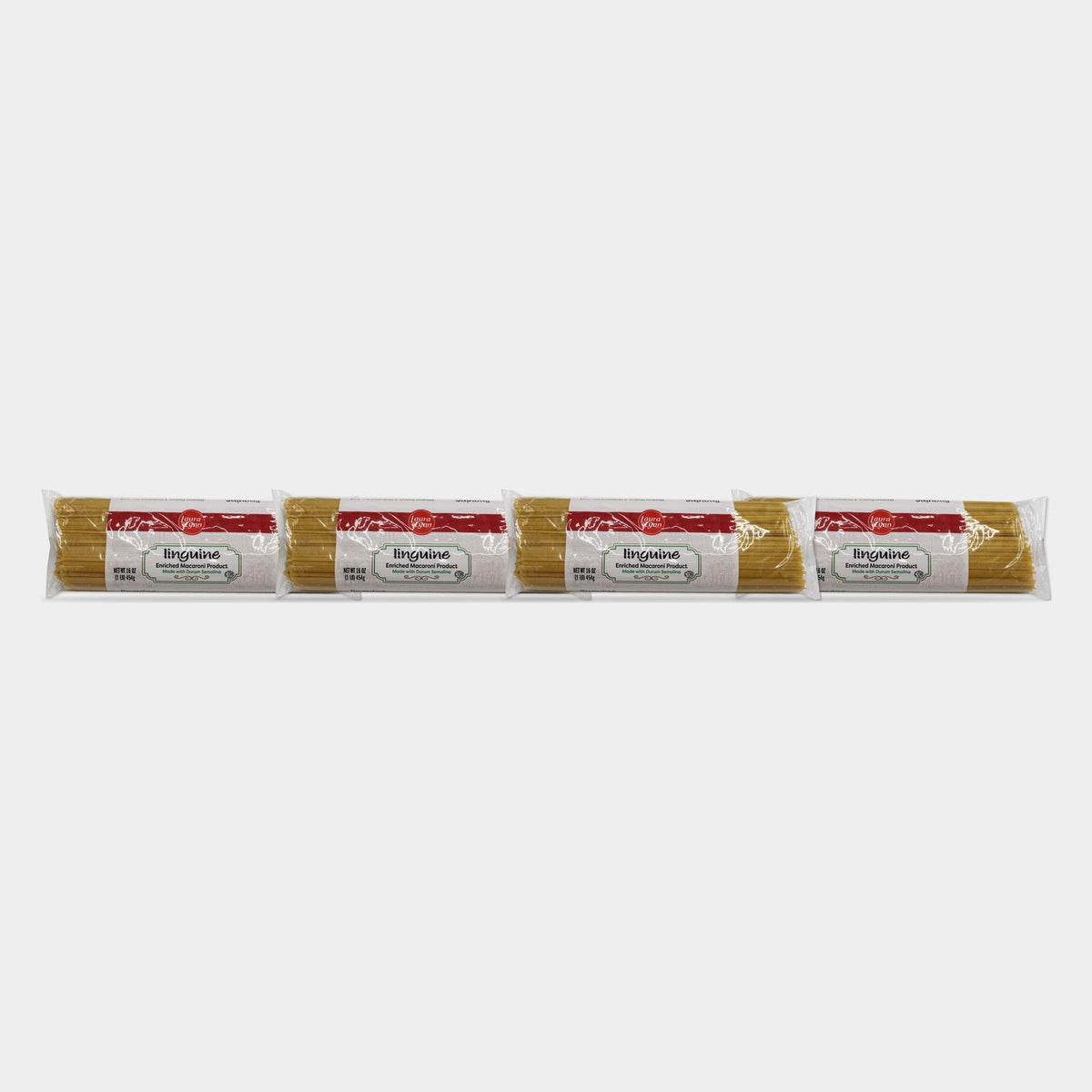 4 Bags Laura Lynn Linguine Pasta, 16 oz