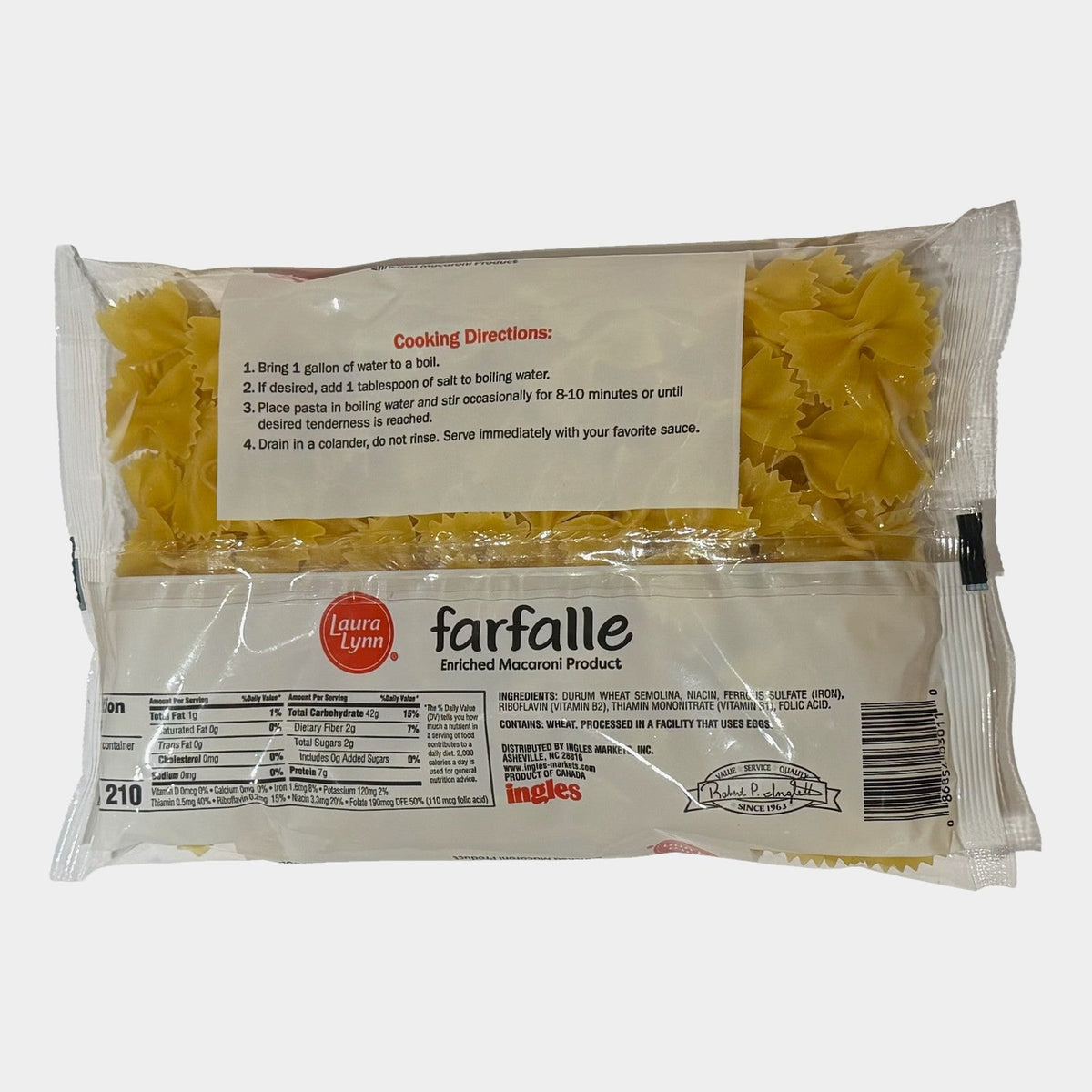 4 Bags Laura Lynn Bowties Pasta, 12 oz