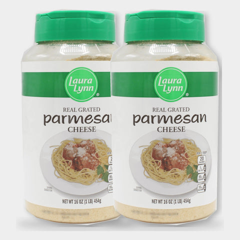 2 Containers Laura Lynn Parmesan Cheese, 16 oz