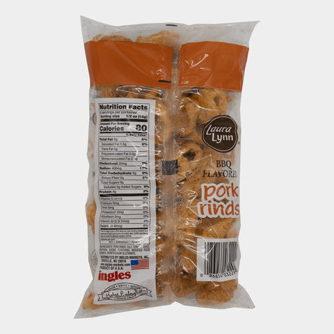 Laura Lynn Bbq Pork Rinds, 3 oz