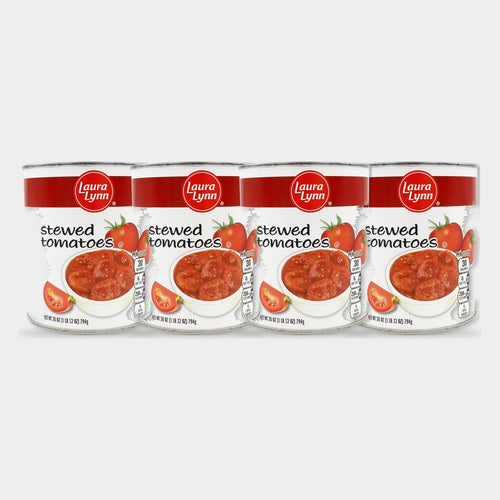 4 Cans Laura Lynn Stewed Tomatoes, 28 oz