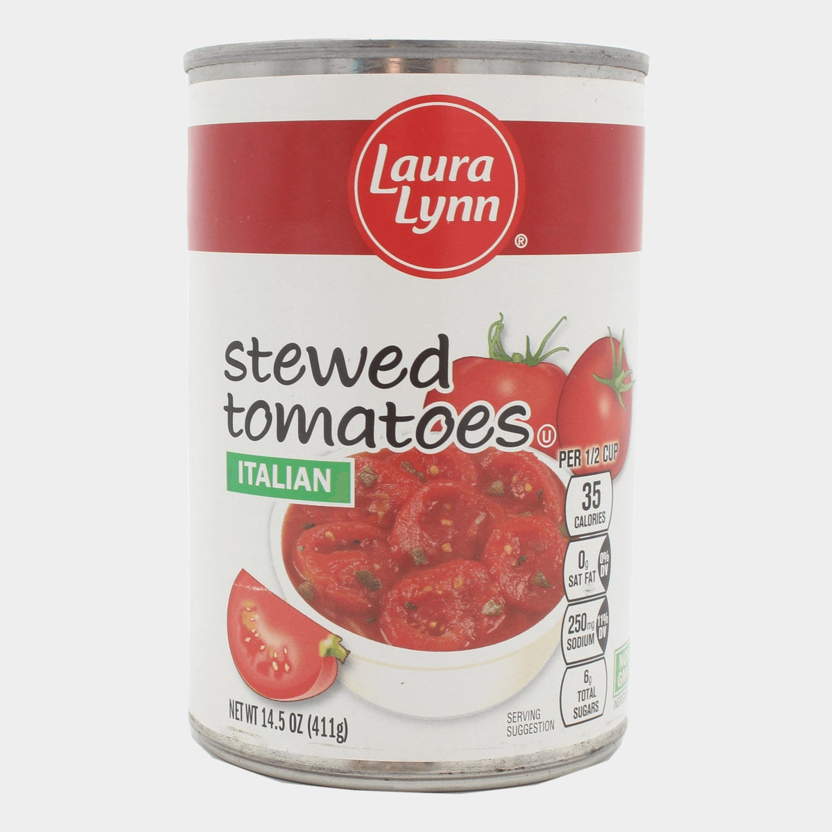 6 Cans Laura Lynn Italian Stewed Tomato, 14.5 oz