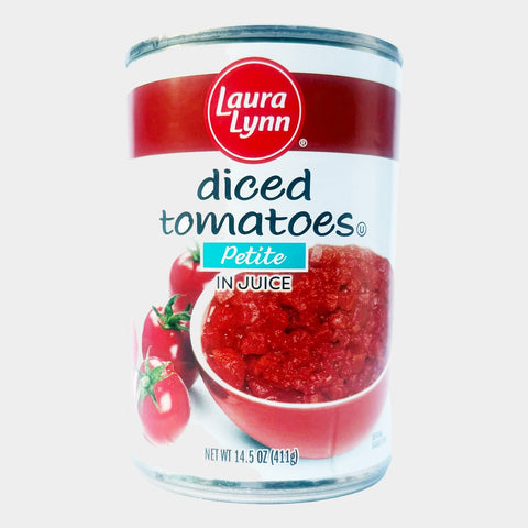 6 Cans Laura Lynn Petite Diced Tomatoes, 14.5 oz