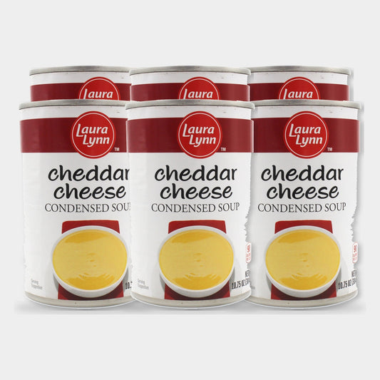 6 Cans Laura Lynn Cheddar Cheese Soup Condensed, 10.75 oz