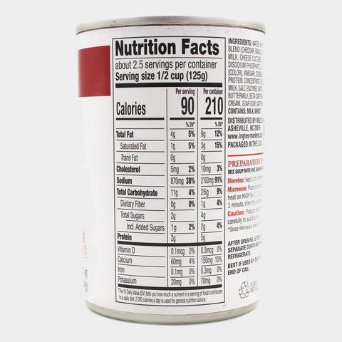 6 Cans Laura Lynn Cheddar Cheese Soup Condensed, 10.75 oz