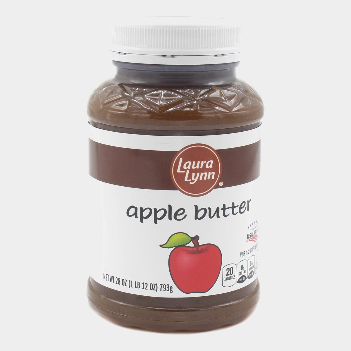 2 Jars Laura Lynn Apple Butter, 28 oz