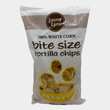 Laura Lynn Tortilla Chips Bite Size White Corn, 13 oz