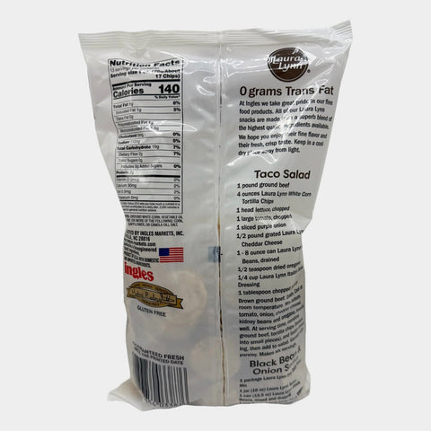 Laura Lynn Tortilla Chips Bite Size White Corn, 13 oz