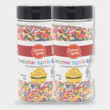 2 Packs Laura Lynn Rainbow Sprinkles, 11 oz