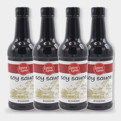 4 Bottles Laura Lynn Soy Sauce, 15 oz