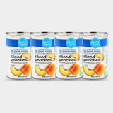 4 Cans Laura Lynn No Sugar Sliced Peaches, 14.5 oz