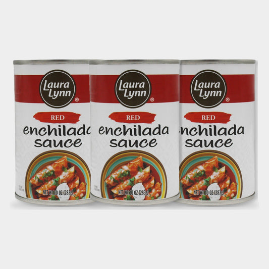 3 Jars Laura Lynn Red Enchilada Sauce, 10 oz
