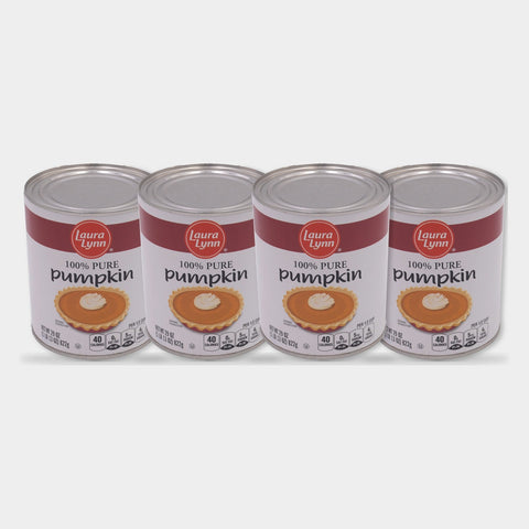 4 Cans Laura Lynn Pumpkin, 29 oz