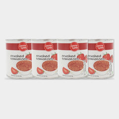 4 Cans Laura Lynn Fresh Pack Crushed Tomatoes, 28 oz