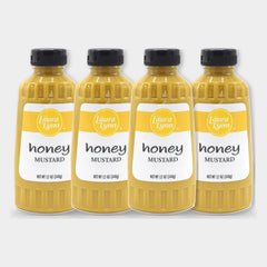 4 Bottles Laura Lynn Honey Mustard, 12 oz