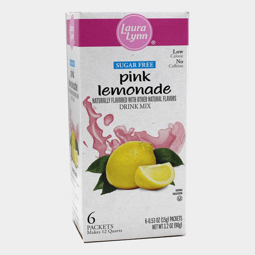 Laura Lynn Sugar Free Pink Lemonade Drink Mix, 3.2 oz