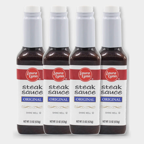 4 Bottles Laura Lynn Steak Sauce, 15 oz