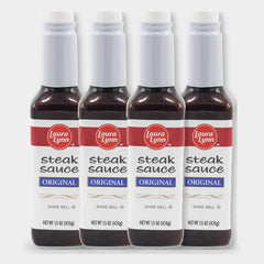 4 Bottles Laura Lynn Steak Sauce, 15 oz