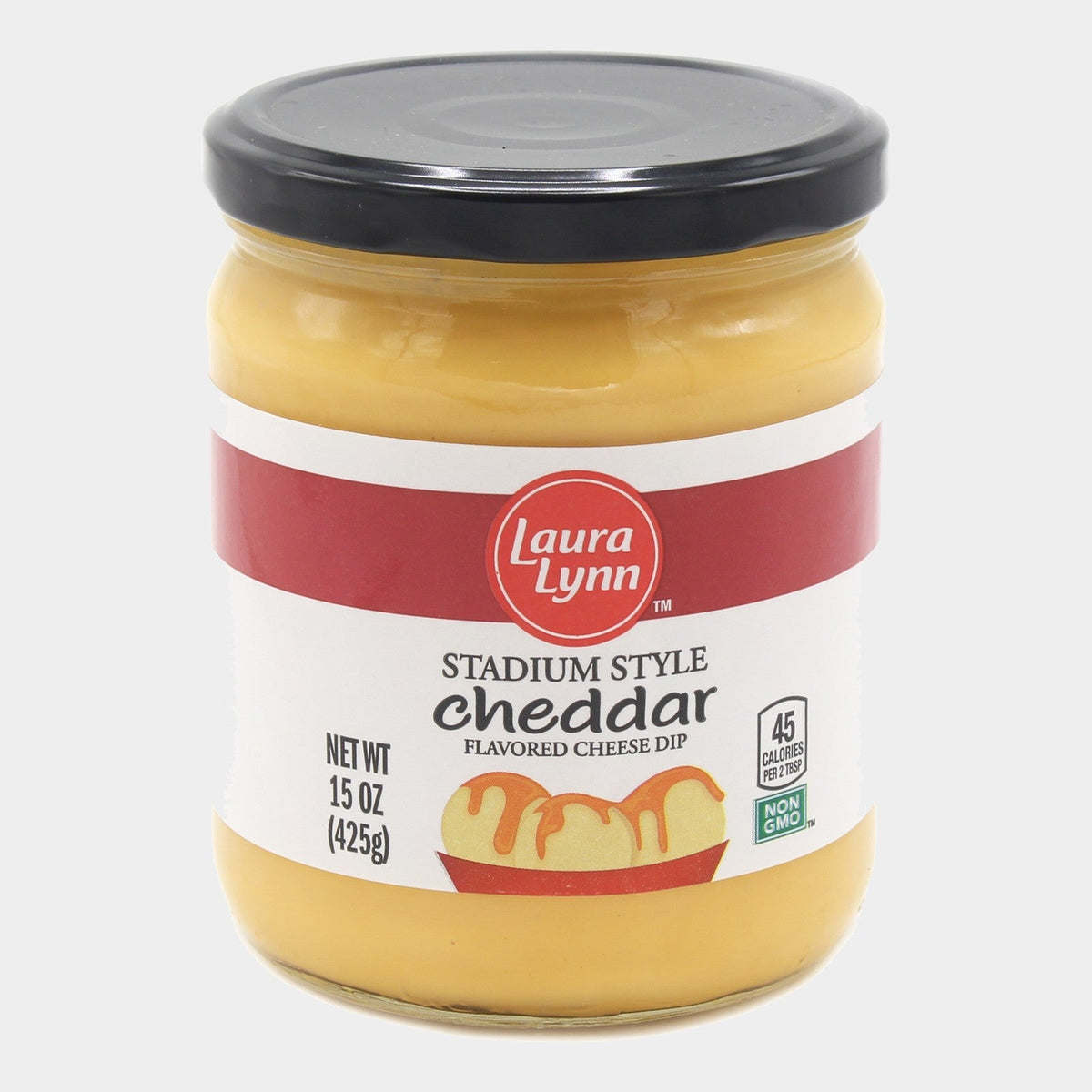 3 Jars Laura Lynn Stadium Style Cheddar Cheese, 15 oz