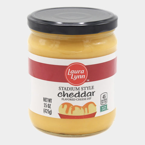 3 Jars Laura Lynn Stadium Style Cheddar Cheese, 15 oz