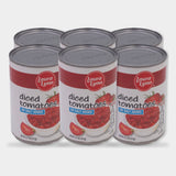 6 Cans Laura Lynn No Salt Added Fancy Diced Tomatoes, 14.5 oz