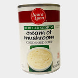 6 Cans Laura Lynn Reduced Sodium Cream of Mushroom Soup Condensed, 10.5 oz