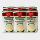 6 Cans Laura Lynn Reduced Sodium Cream of Mushroom Soup Condensed, 10.5 oz
