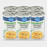 6 Cans Laura Lynn Healthy & Hearty Chicken Noodle Soup, 18.6 oz