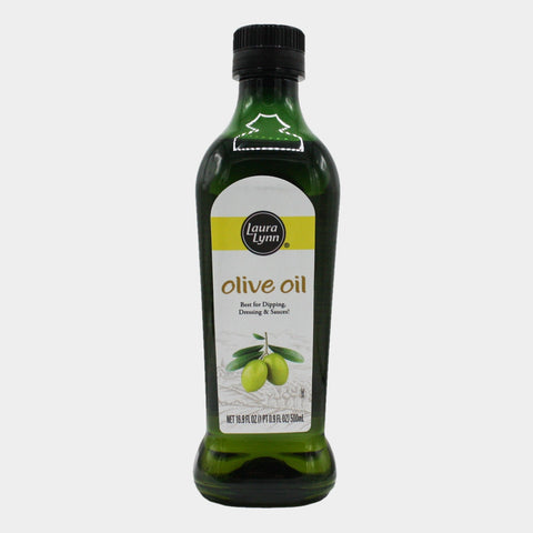 2 Bottles Laura Lynn Pure Olive Oil, 16.9 oz