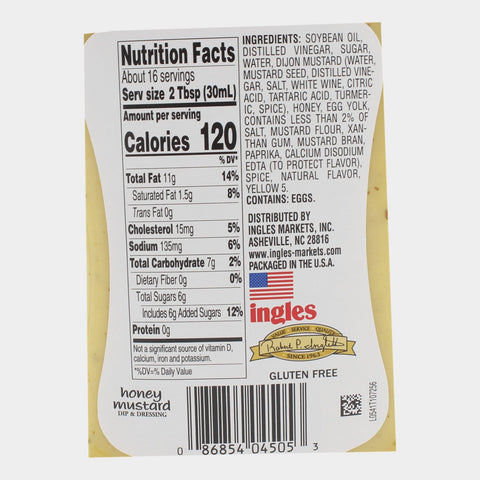 4 Bottles Laura Lynn Honey Mustard Dressing, 16 oz