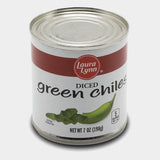 3 Jars Laura Lynn Diced Green Chilies, 7 oz