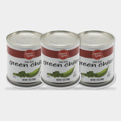 3 Jars Laura Lynn Diced Green Chilies, 7 oz