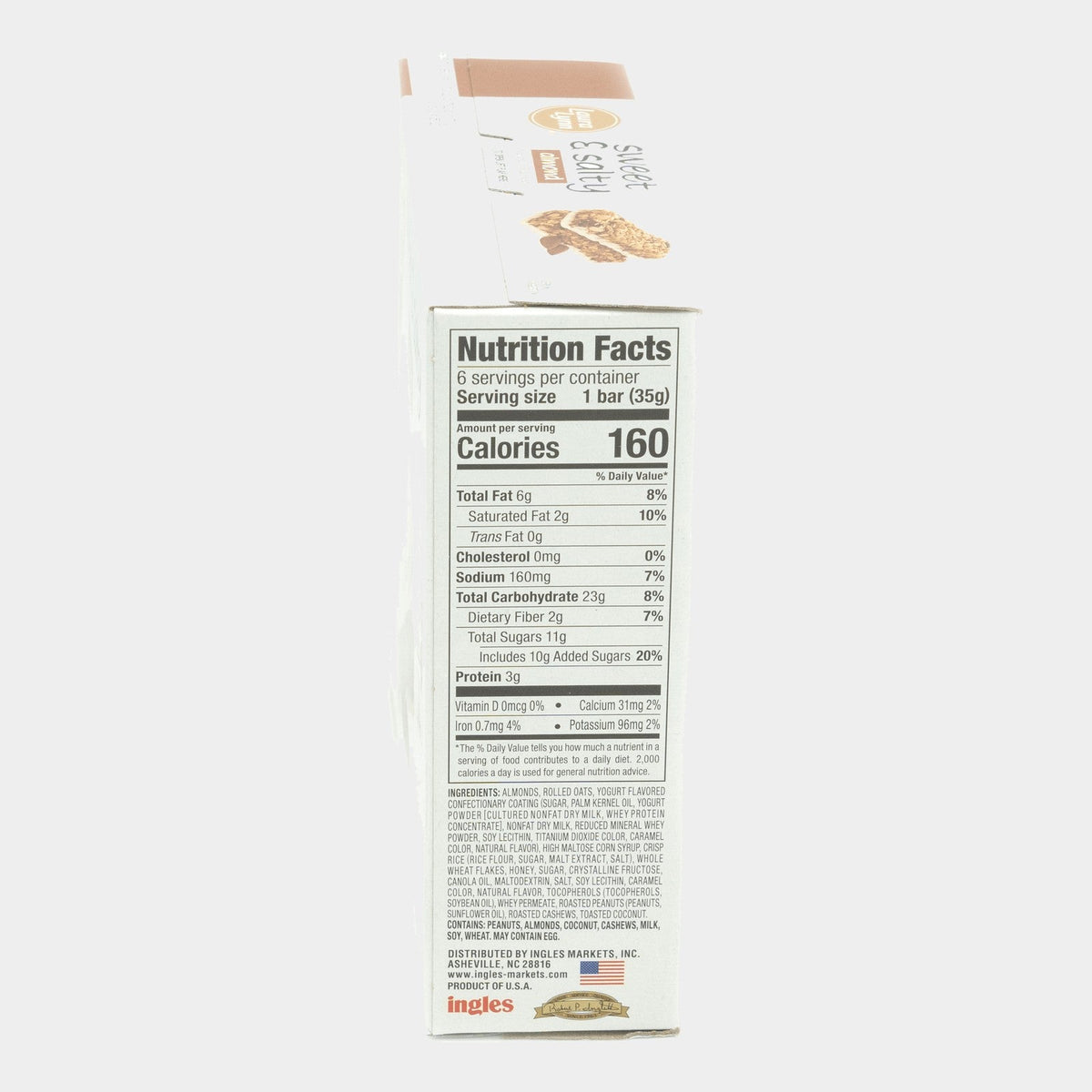 2 Boxes Laura Lynn Sweet & Salty Almond Chewy Granola Bars, 7.4 oz