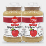 2 Jars Laura Lynn Applesauce, 24 oz