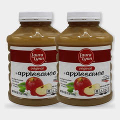 2 Jars Laura Lynn Applesauce, 48 oz