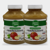 2 Jars Laura Lynn Unsweetened Applesauce, 46 oz