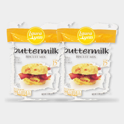 2 Boxes Laura Lynn Biscuit Mix Buttermilk, 7.6 oz