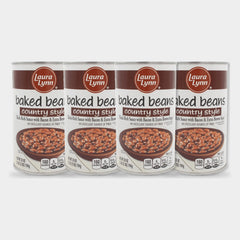 4 Cans Laura Lynn Baked Beans Country Style, 28 oz