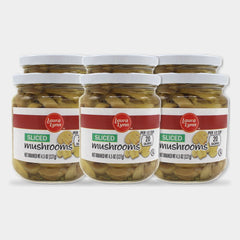6 Cans Laura Lynn Sliced Mushrooms, 4.5 oz