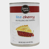 4 Cans Laura Lynn Lite Cherry Pie Filling, 20 oz