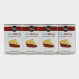 4 Cans Laura Lynn Lite Cherry Pie Filling, 20 oz